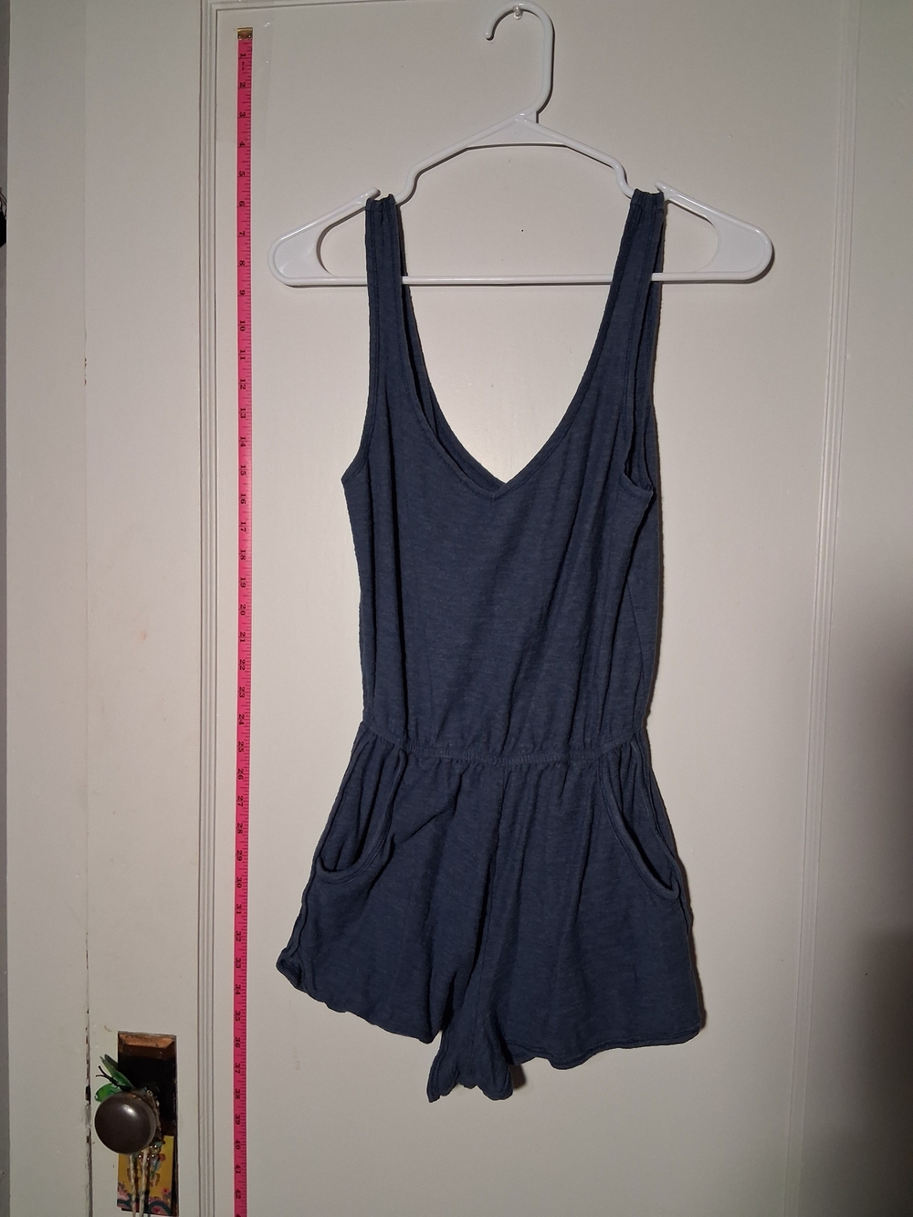 Derek Heart Navy Blue Romper